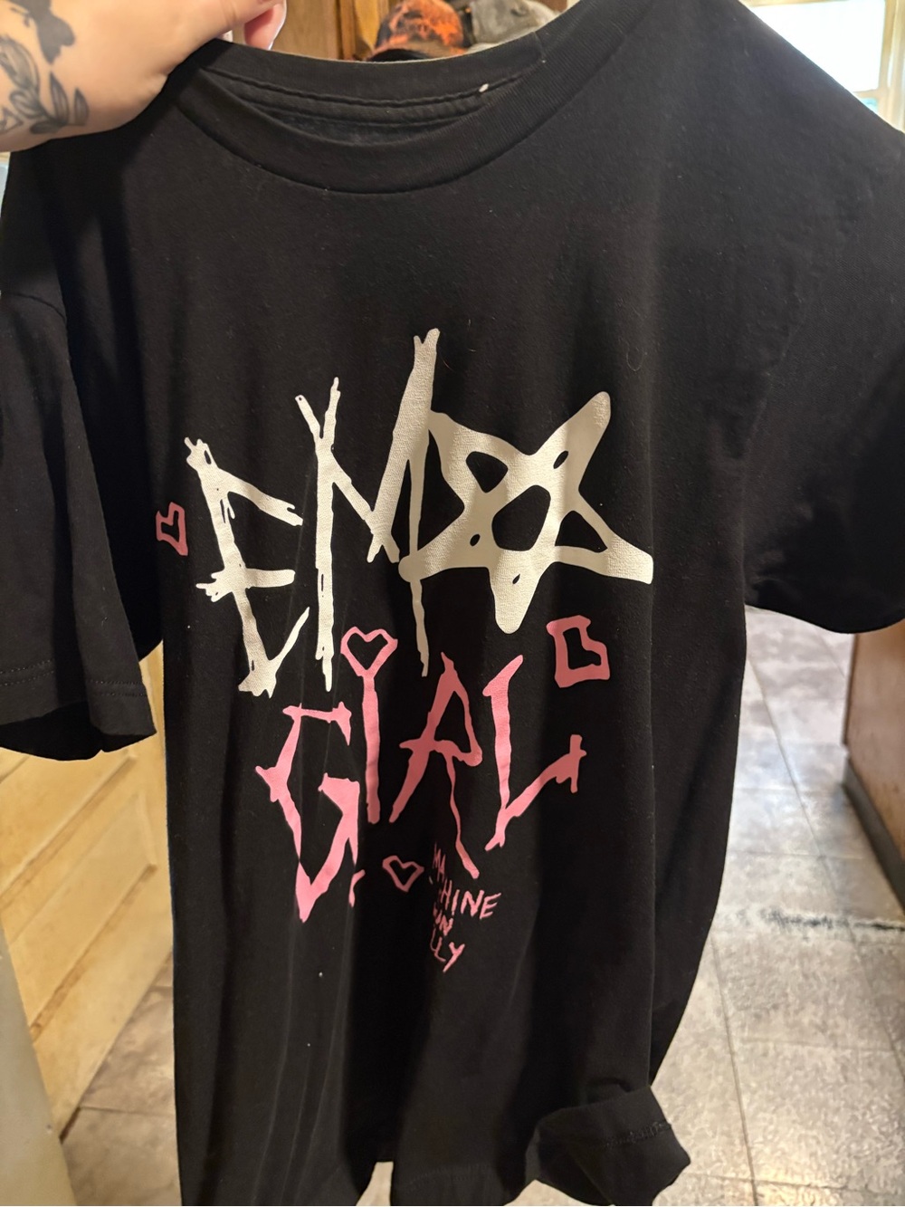 Mgk emo girl tshirt